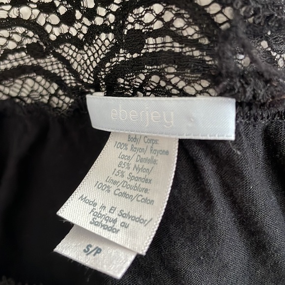 Sexy black lace romper shorts black EBERJEY - Picture 4 of 4